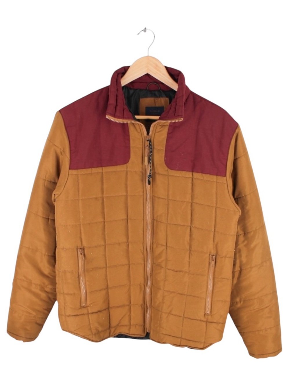 Nomad Craft Flow Quilted Puffer Jacket Brown Burgundy Men's Size Medium